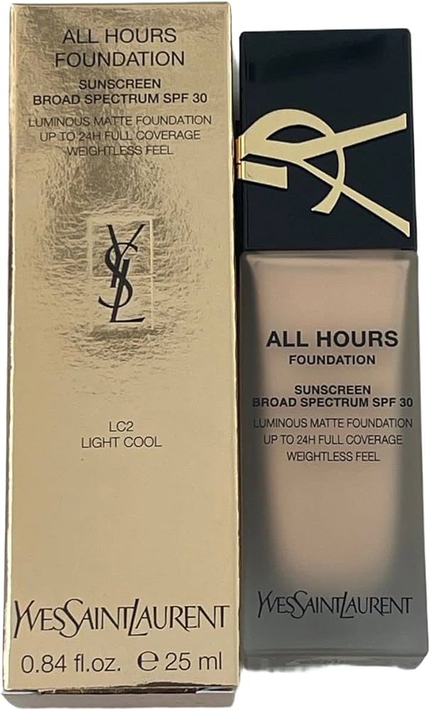 Amazon.com : All Hours Foundation SPF 30 - LC2 by Yves Saint