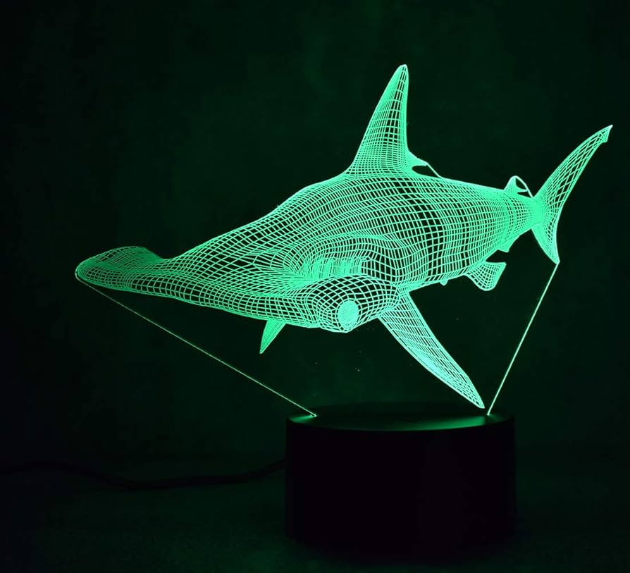 Amazon.co.jp : Firstone 3D サメナイトライト 7色 ハンマーヘッド