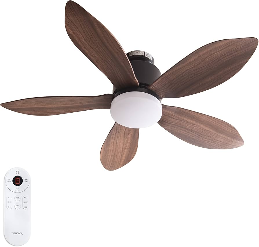 Amazon.co.jp: VENTOTAシーリングファンライト リモコン付 DCモーター