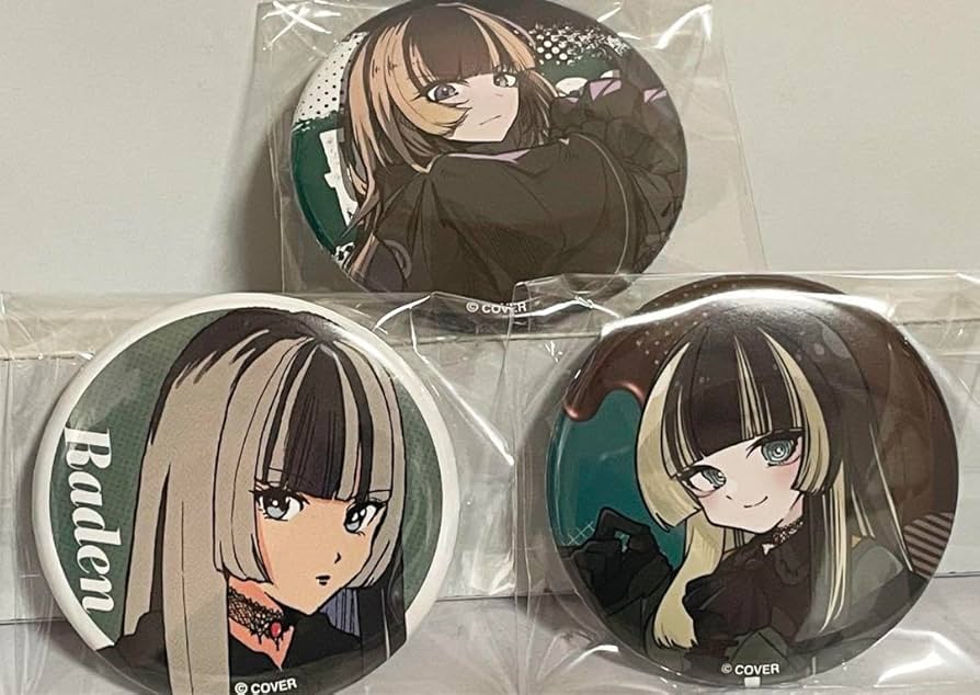 Amazon.co.jp: ホロ ライブ ReGLOSS 儒烏風亭らでん 缶バッジ 3点