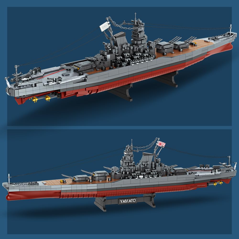 Amazon.co.jp: MISINI M7001 1:300 日本の大和戦艦ビルディング