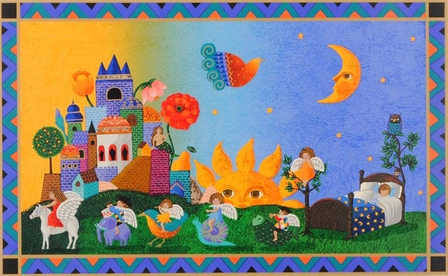 Amazon.co.jp: 小澤摩純 ドリーム・マーチ インテリア 絵画 シルク