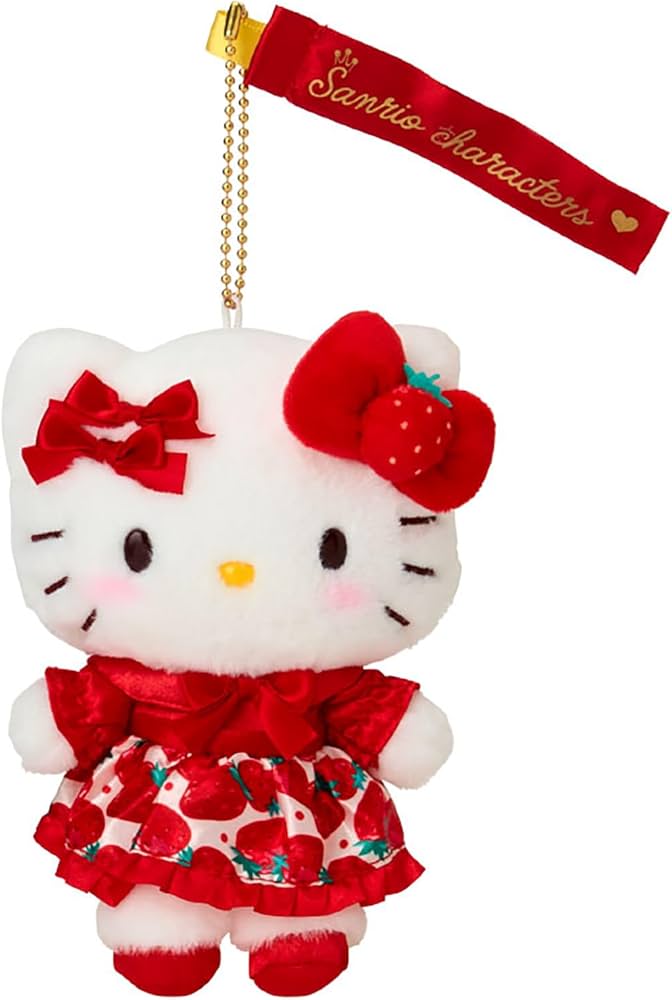 Amazon.co.jp: サンリオ(SANRIO) マスコットホルダー（いちご新聞50