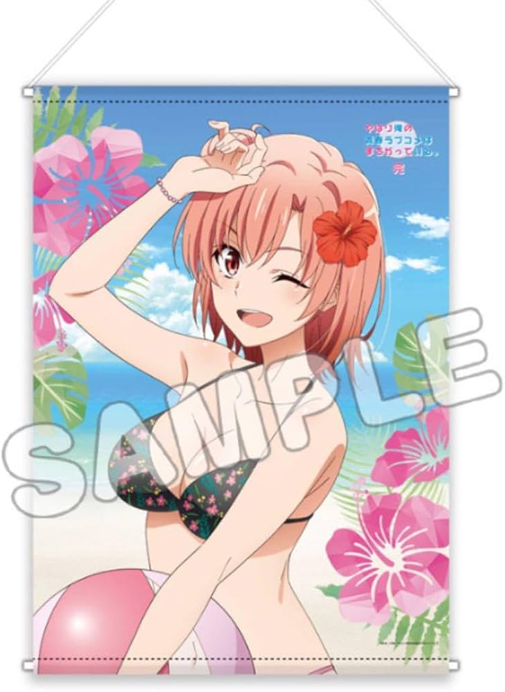 Amazon.co.jp: 俺ガイル 由比ヶ浜結衣 タペストリー B3 ハイビスカス