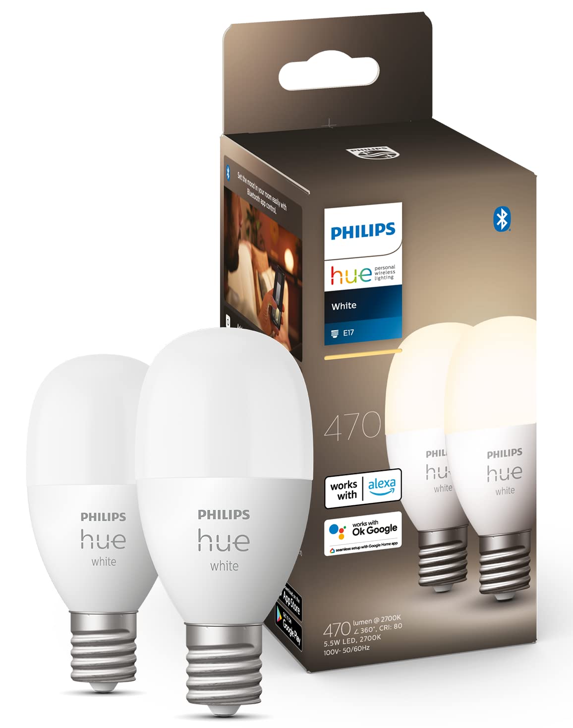 Amazon | フィリップスヒュー(Philips Hue) スマート電球 E17 40W相当