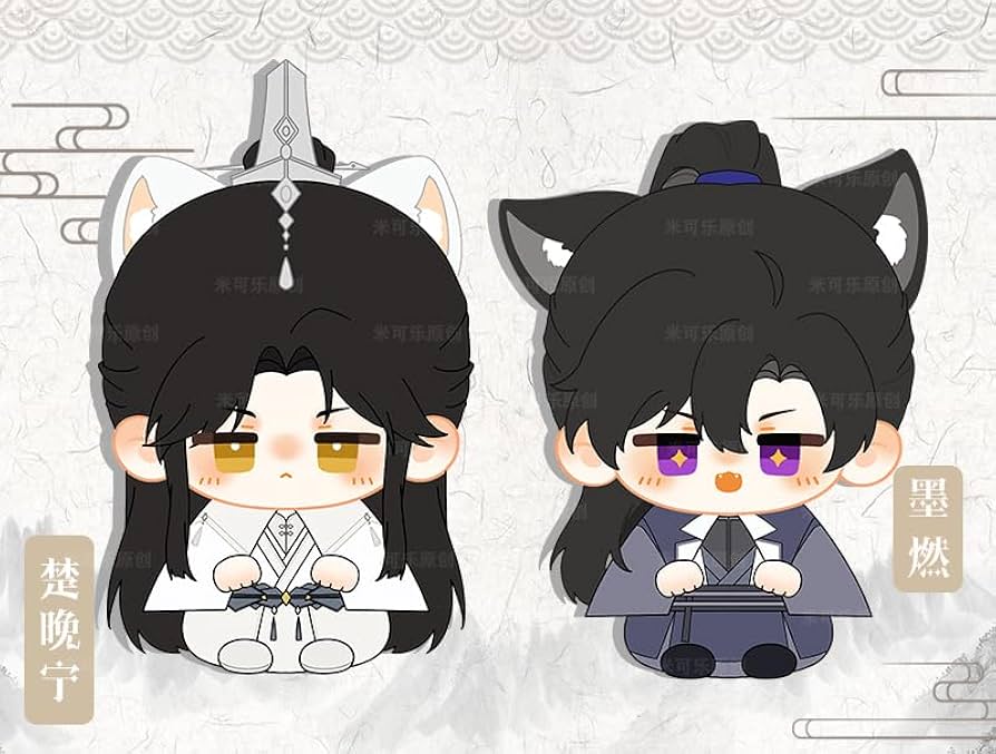 Amazon.co.jp: 二哈和他的白猫師尊 12cm綿人形 ハスキー犬と彼の白猫