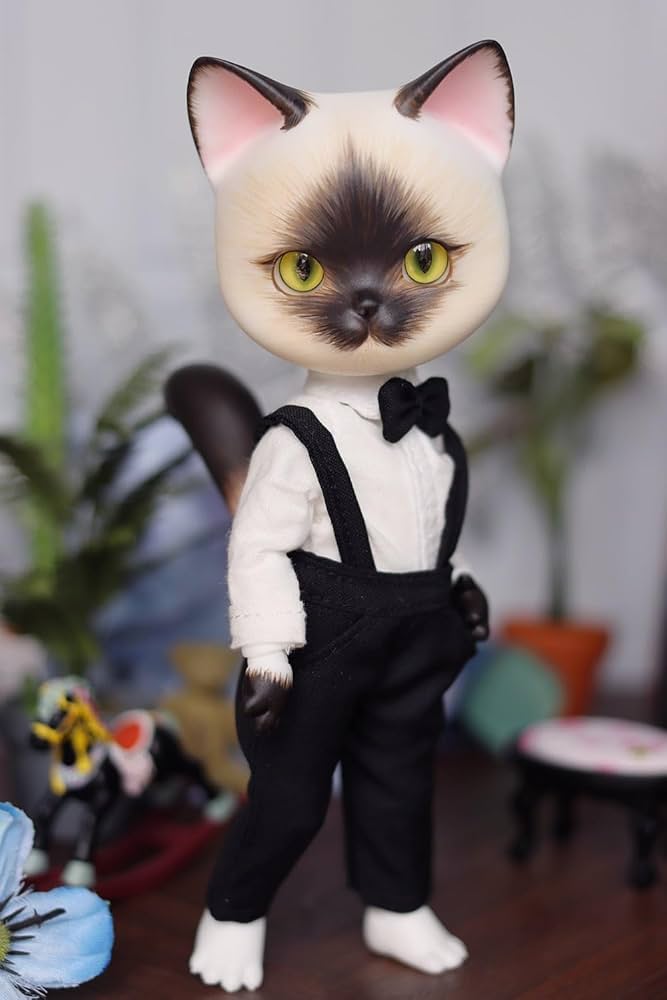 Amazon.co.jp: BJDドール14cm！PIPOSDOLL 猫 ねこ ドール 球体関節人形