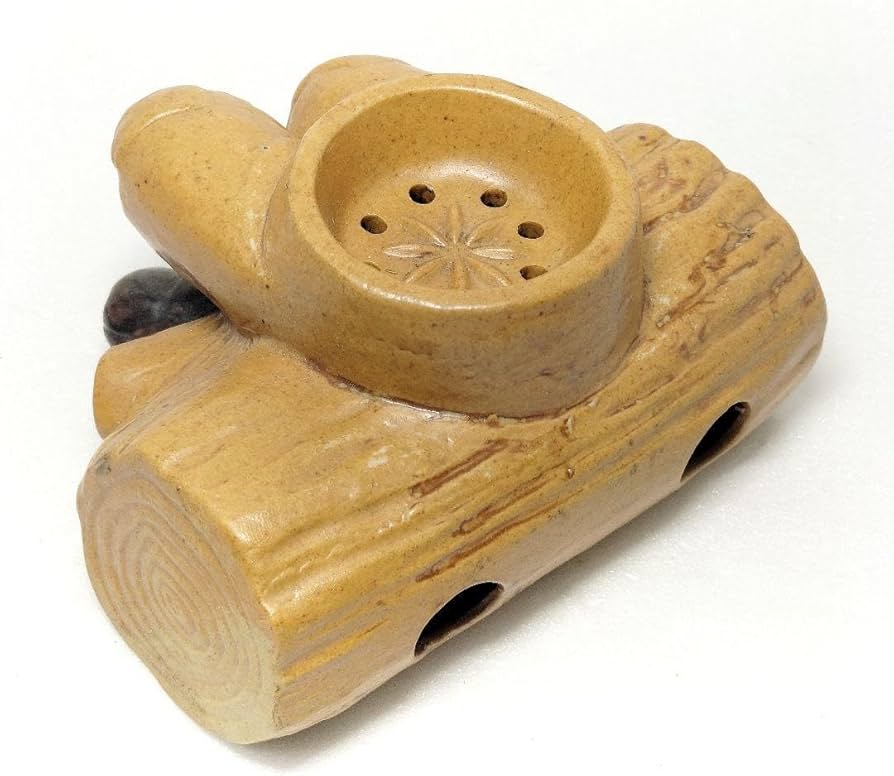 Amazon｜煙出し人形 パイプおじいさん お香立て パーツ取り陶器製 置物