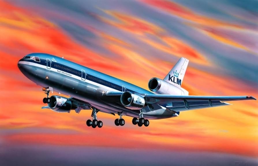 Revell McDonnell Douglas DC-10 KLM (1:320) : Amazon.com.au: Toys