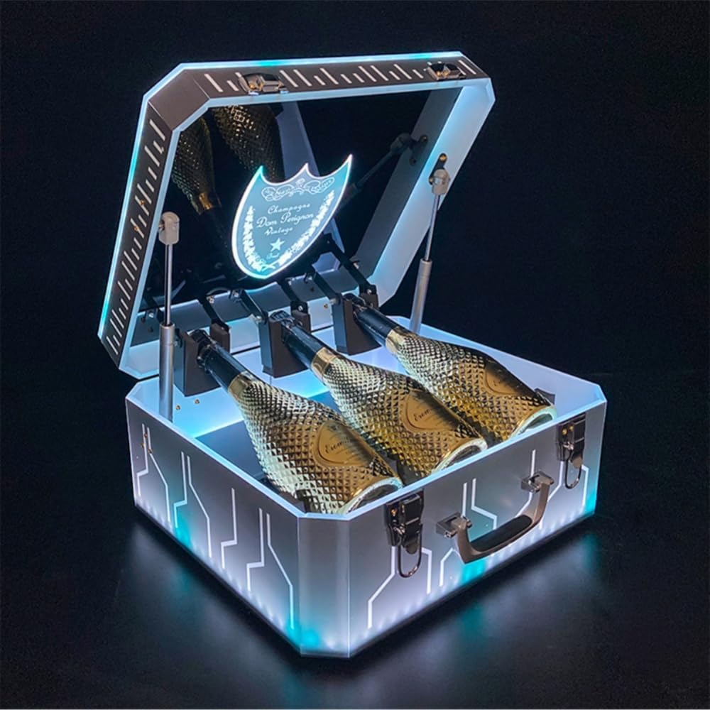 Amazon.co.jp : KirnuoLEDディスプレイ シャンパンケース