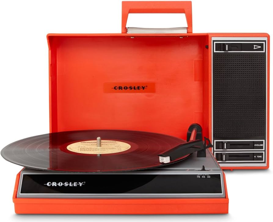 Amazon.co.jp: Crosley Spinnerette Portable Turntable ポータブル