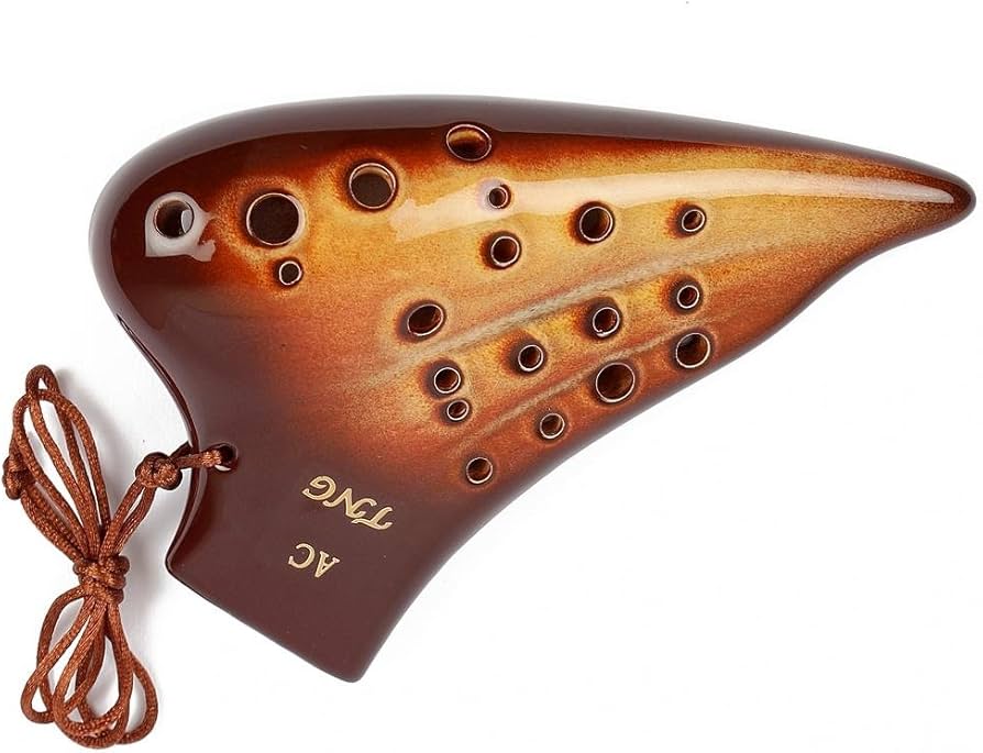 Amazon | TNG オカリナ 楽器 [ トリプル/アルト/ブラウンゴールド ] C