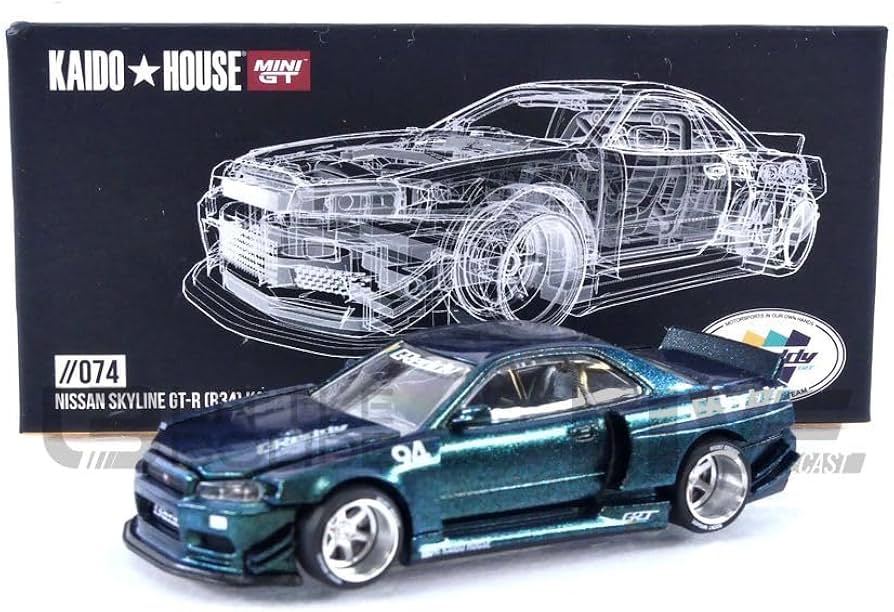 Amazon.co.jp: MINI-GT 1/64 Nissan スカイライン GT-R R34 Kaido