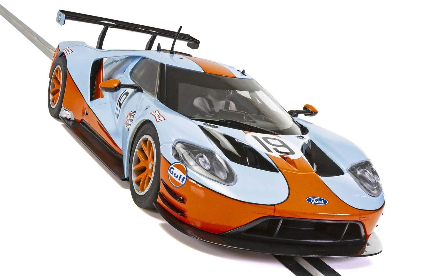 Amazon.com: Scalextric Ford GT GTE Gulf Edition 1:32 Slot Race Car