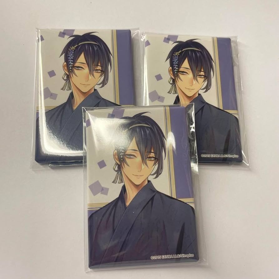 Amazon.co.jp: 刀剣乱舞 スクエア缶バッジ 軽装 三日月宗近 セット