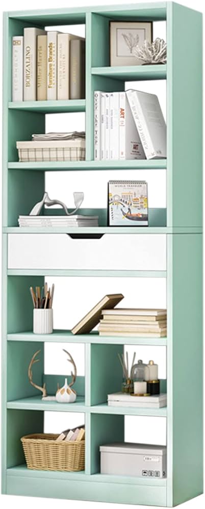 Amazon.com: IOTXY Wooden Open Shelf Bookcase - 71 Inches Tall
