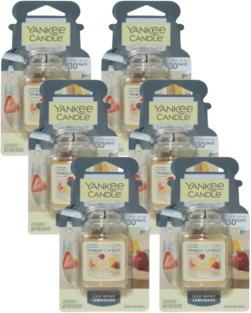 Amazon.com: Yankee Candle Car Jar Ultimate, Iced Berry Lemonade