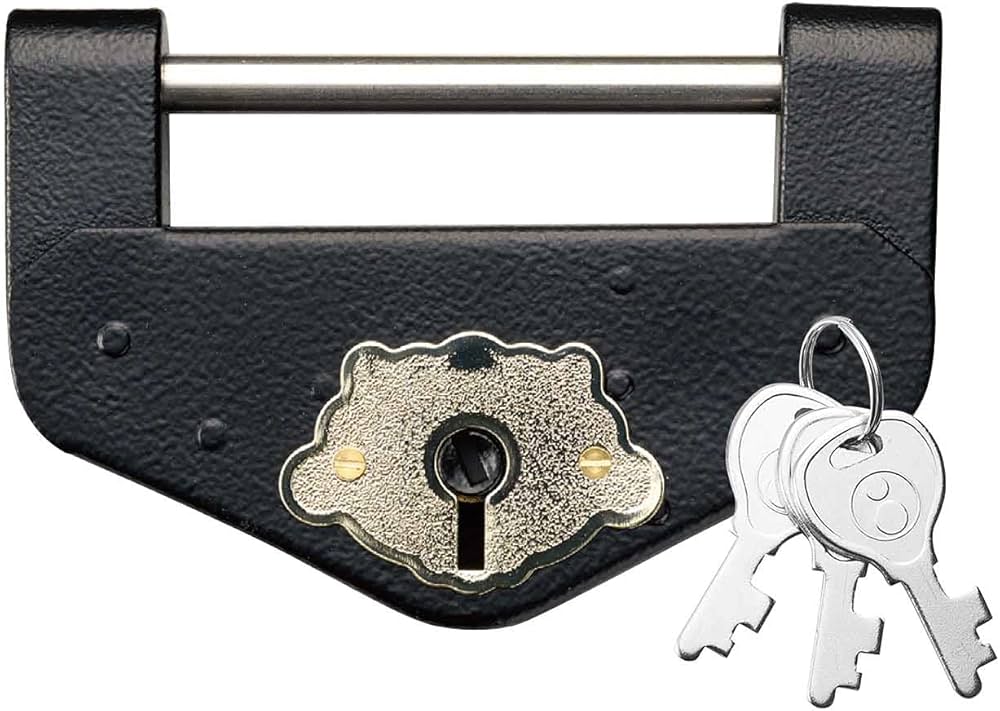 Amazon | 倉庫錠 大 1号 寸法：150x94mm エイト DL-1 ブルドック