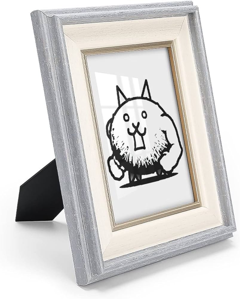 Amazon.co.jp: にゃんこ大戦争 フォトフレーム 木製 写真立て 木目調