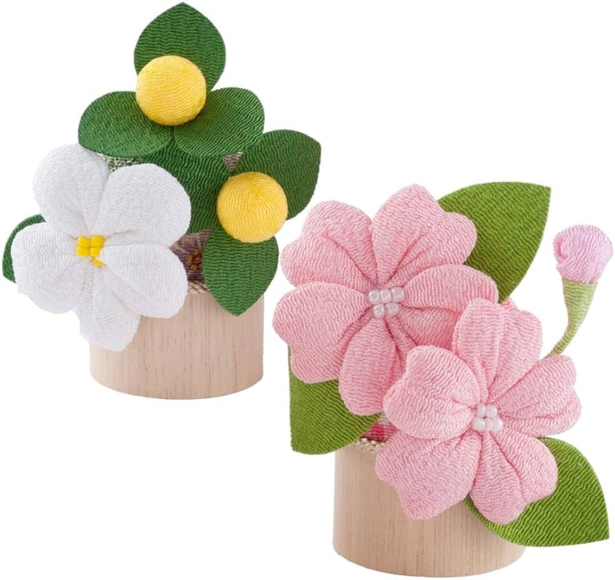 Amazon | 雛道具 ひな道具 ちりめん桜橘(一対) 雛人形 単品 ひな飾り