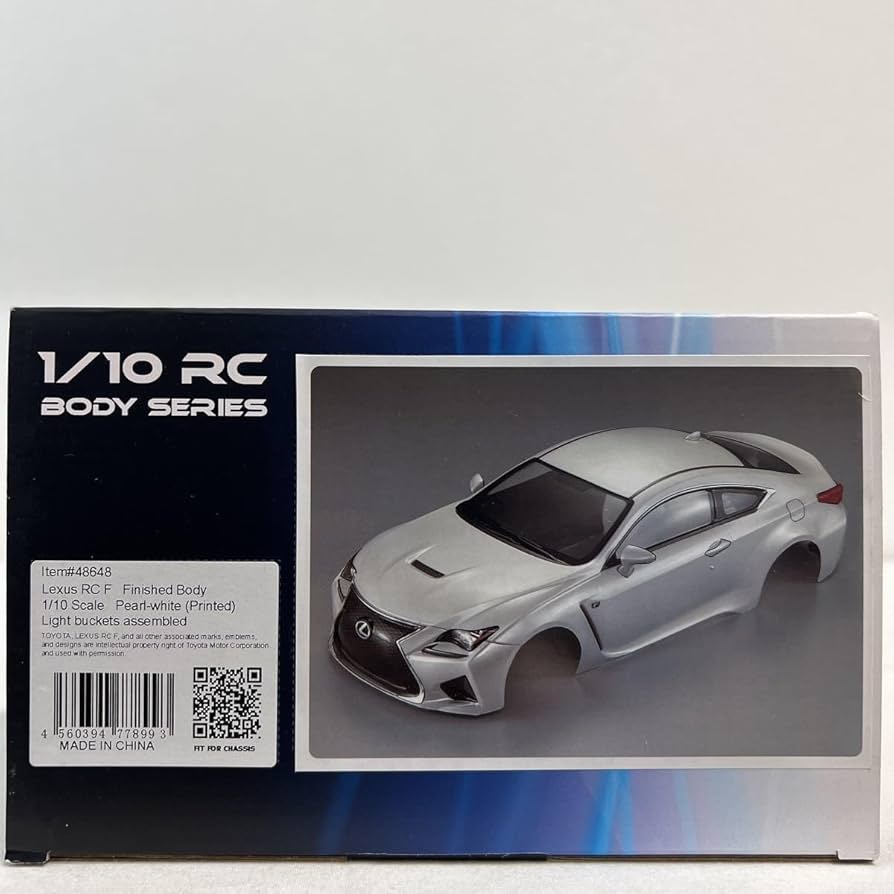 Amazon | killerbody 1/10 LEXUS RC F Pearl White Finished Body