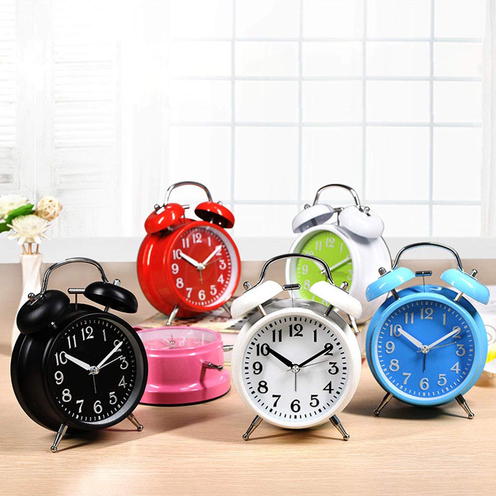 Amazon.co.jp: 目覚まし時計ツインベルビンテージミュート目覚まし時計