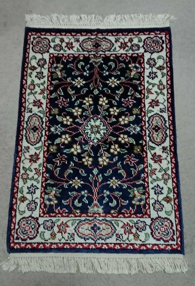 トルコ製 手織り シルク絨毯 カイセリ産 ミニラグ 証明書付き トルコ製