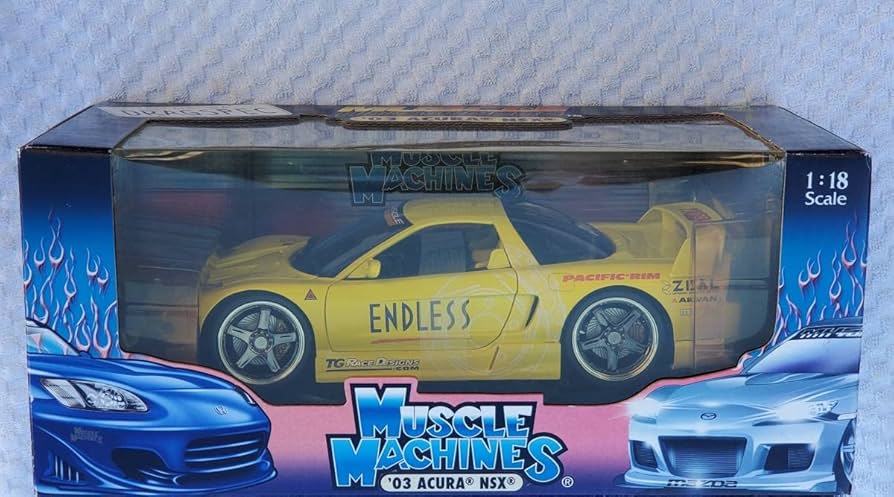 Amazon.co.jp: Muscle Machine 1/18 2003 Acura NSX Mini Car Muscle