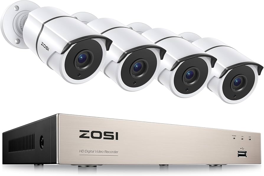 Amazon.com : ZOSI 8CH 5MP Lite Home Security Camera System with 1