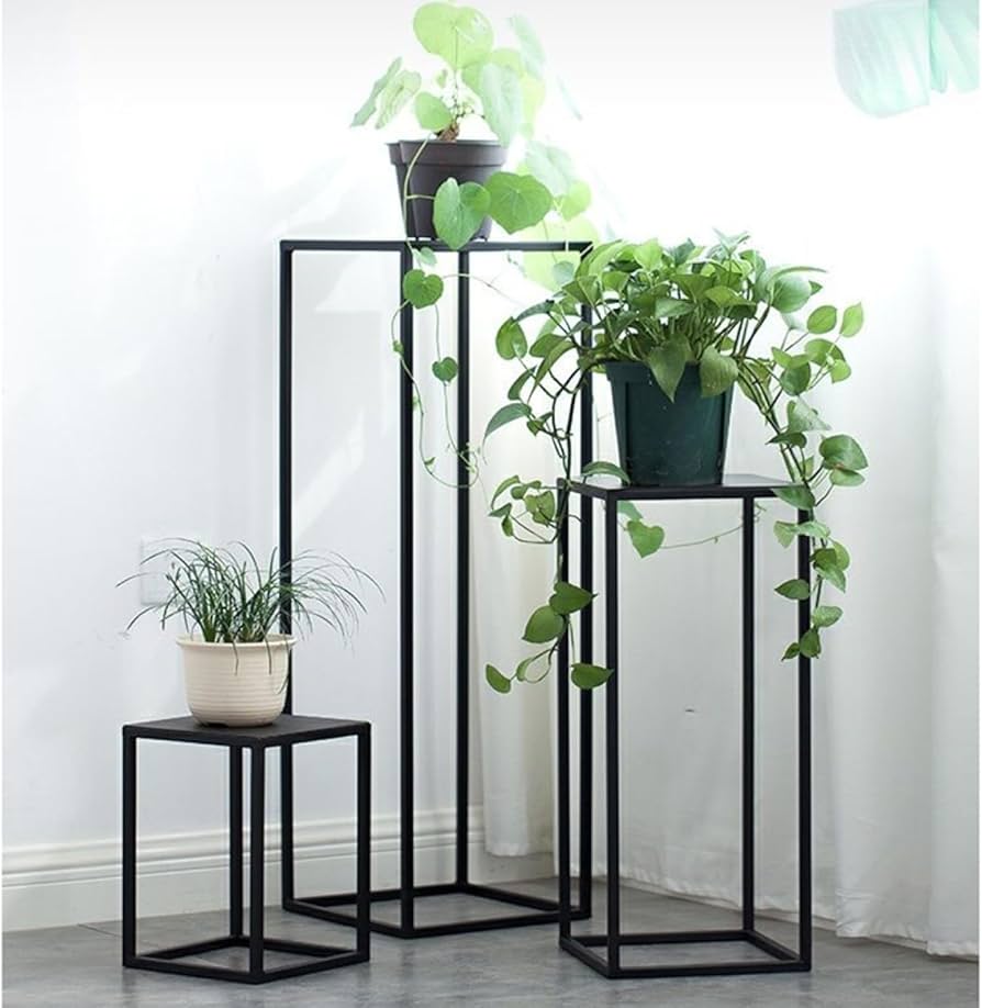 Amazon.co.jp: 鉢スタンド アイアン スタンド ブラック/黒 ボックス