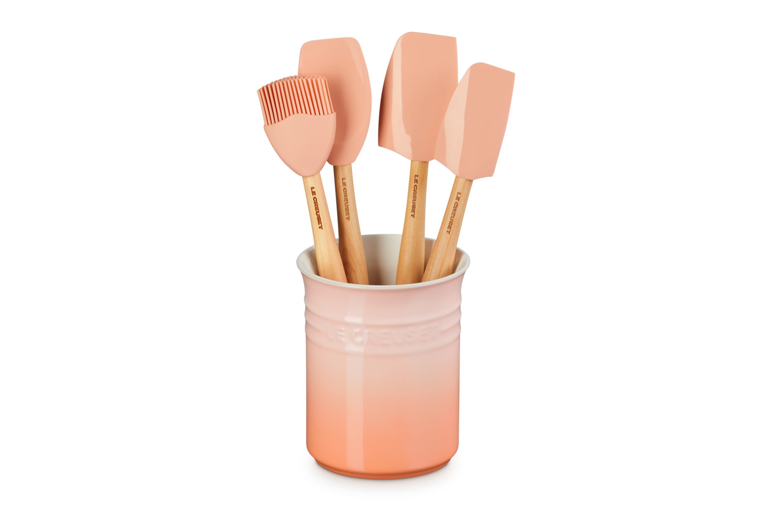 Amazon.com: Le Creuset Stoneware & Silicone 5pc. Utensil Crock Set