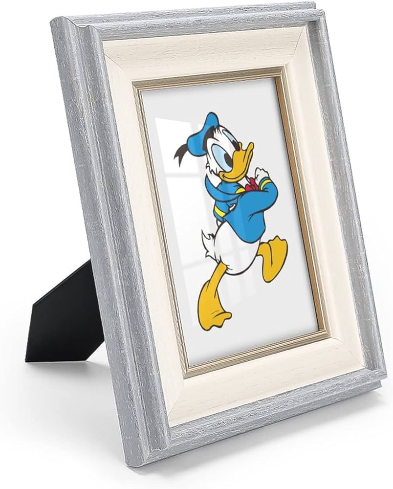 Amazon.co.jp: ドナルドダック フォトフレーム 木製 写真立て 木目調
