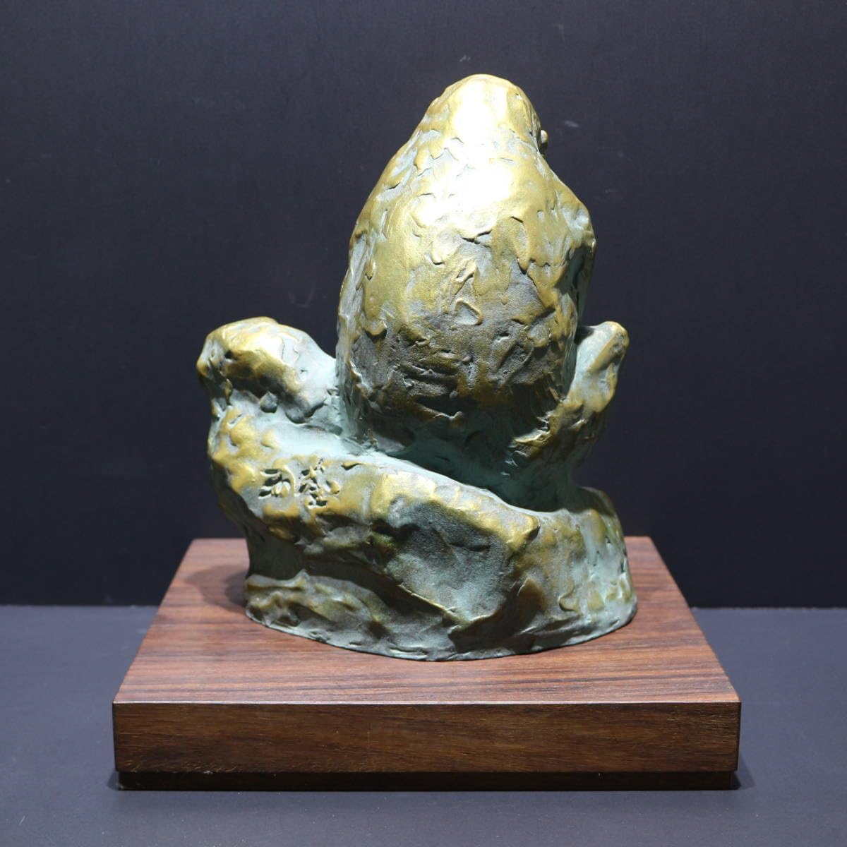 Amazon.co.jp: 【申】北村西望ブロンズ像置物「慈愛」1980年干支猿銅像