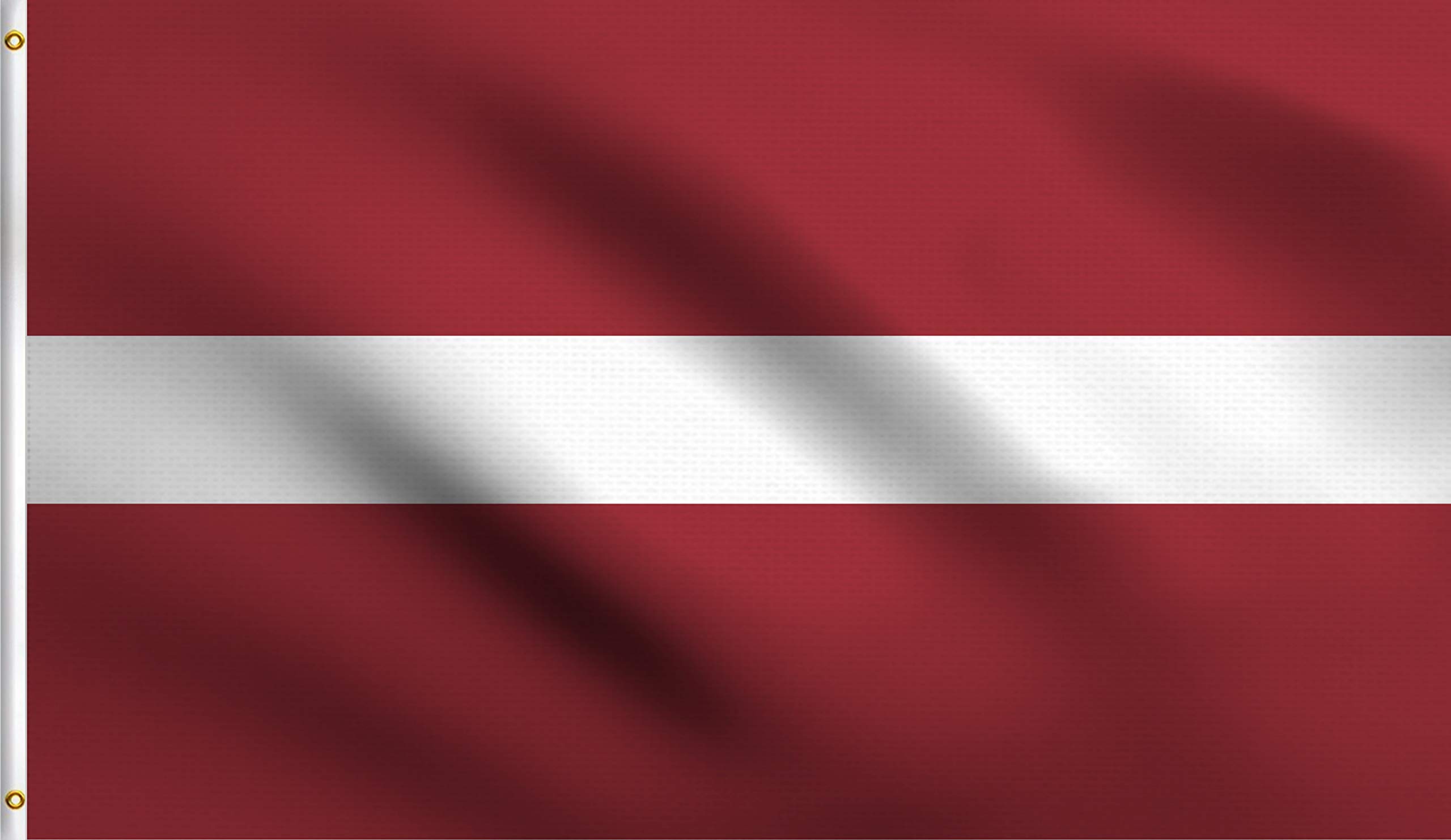 Amazon.co.jp: DMSE ラトビア国旗 2X3フィート 100%ポリエステル 100D