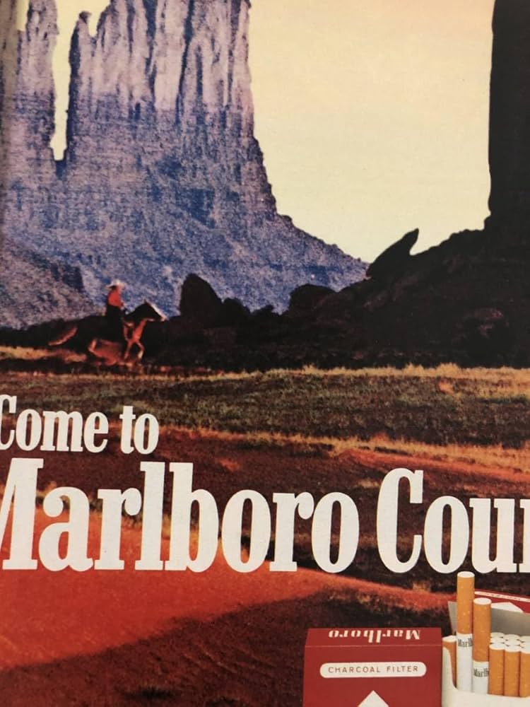 Amazon.co.jp: kj 額装品 マールボロ マルボロ 広告 貴重写真 A4サイズ