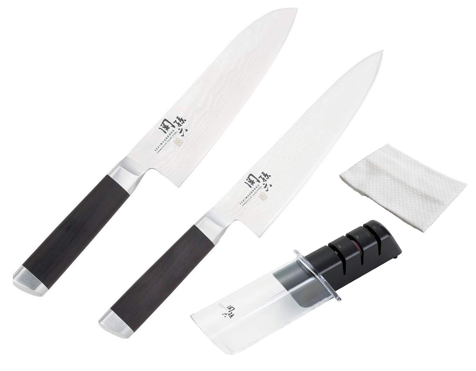 Amazon｜【包丁＆シャープナーセット】貝印 関孫六 ダマスカス 三徳