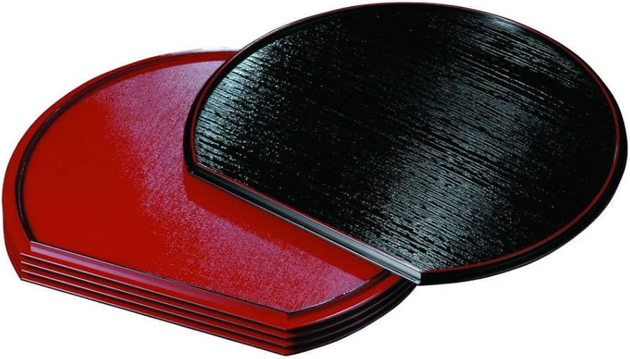 Amazon｜山家漆器店 尺 30cm 半月盆 1枚組 定食盆 お盆 トレー トレイ