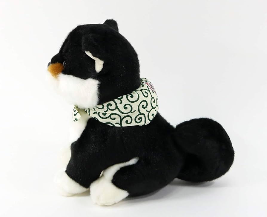 Amazon.co.jp: キュート販売 ぬいぐるみ 黒 まめしば 座り M 日本