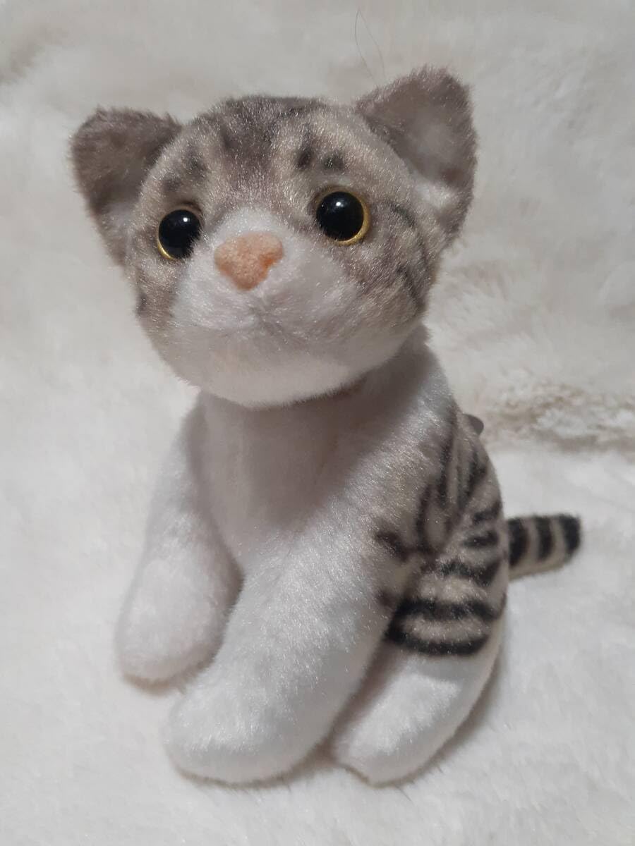 Amazon.co.jp: リアル アニマル 猫のおすわり マスコット BC