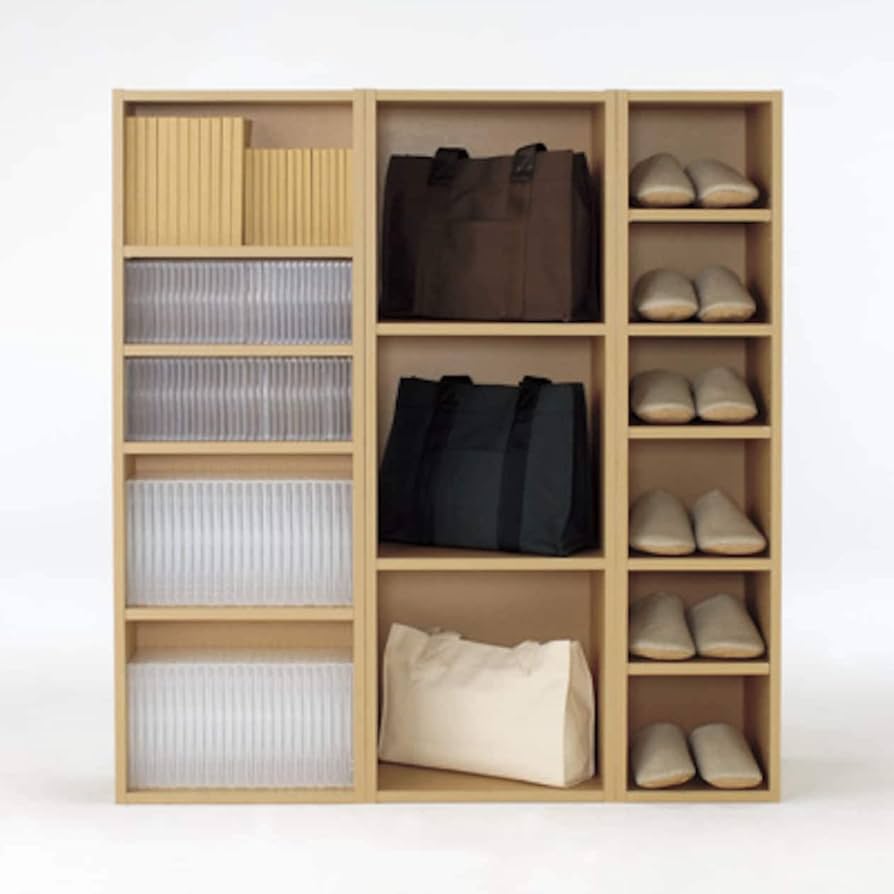 Amazon.co.jp: 無印良品 パルプボードボックス・マルチラック/ベージュ