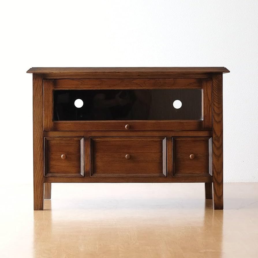 Amazon.co.jp: テレビ台 TV台 レトロ アンティーク 木製 無垢材 天然木