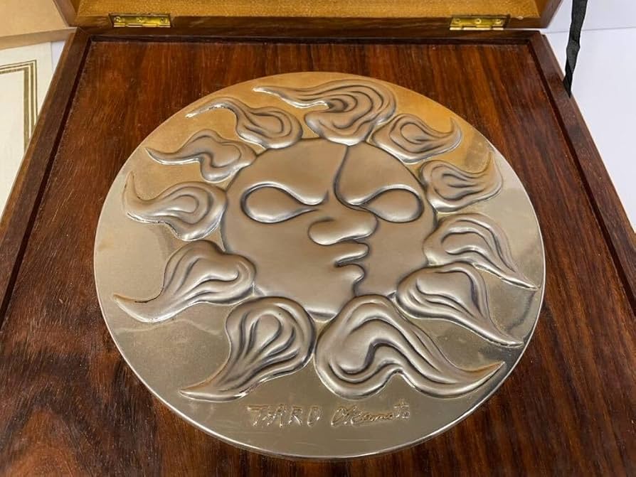 Amazon.co.jp: 46057.0531YM 保管品 岡本太郎 飾り額 人間と太陽