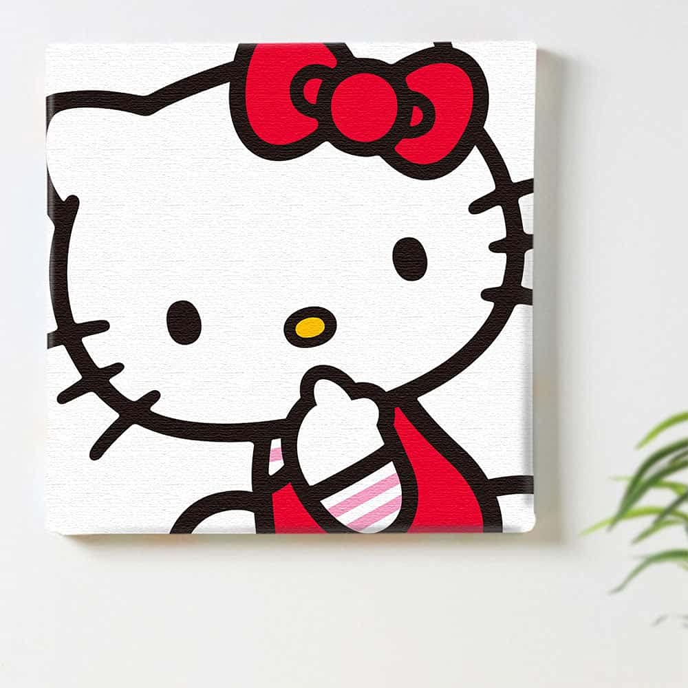 Amazon.co.jp: ハローキティ 猫 アートパネル 30cm × 30cm 日本製