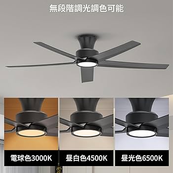 Amazon.co.jp : 【節電-5年保証】TALOYA シーリングファンライト 調光