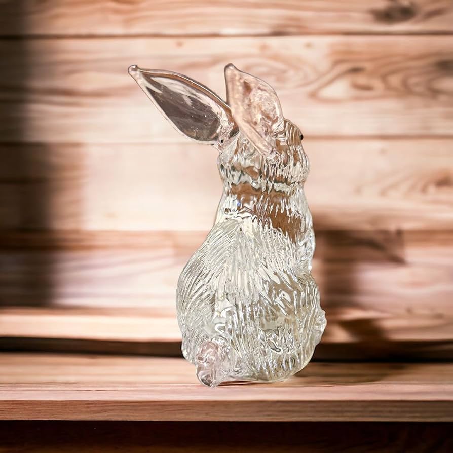 Amazon.co.jp: クリスタル うさぎ アンティーク 置き物 干支