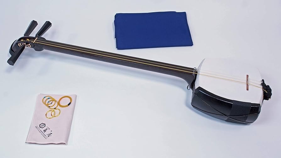 Amazon | 三味線亀屋 津軽紫檀三味線(本皮仕上げ)(棹三つ折れ