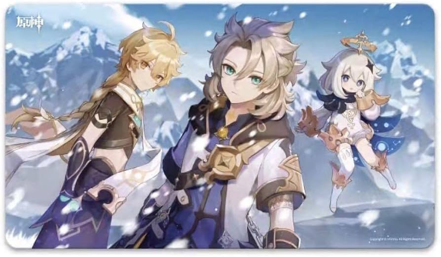 Amazon.co.jp: 原神アルベド プレイマット 空 公式正規品 デスクマット