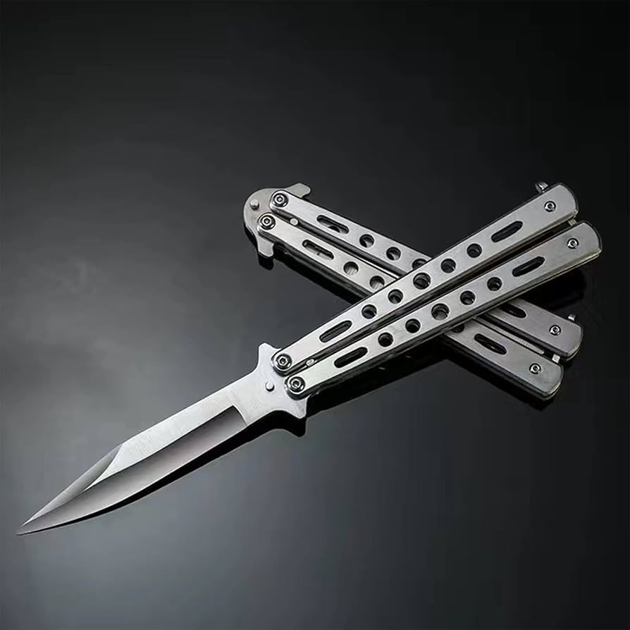 Amazon.co.jp: バタフライナイフ 練習用バタフライナイフ刃無し 大人