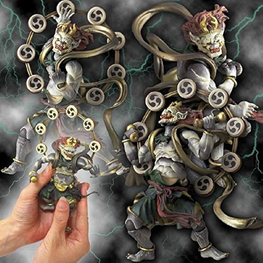 Amazon.co.jp: タケヤ式自在置物 雷神 全高約140mm PVC&ABS製 塗装済み