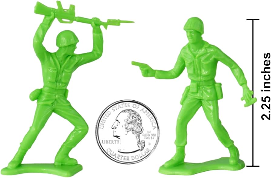 Amazon.com: TimMee Plastic Army Men - Lime Green 48pc Toy Soldier